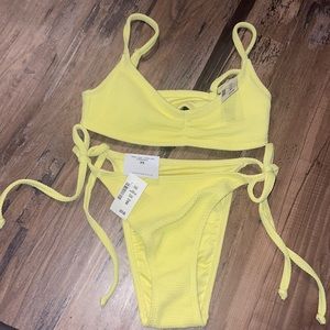 Aeropostale yellow bikini set NWT